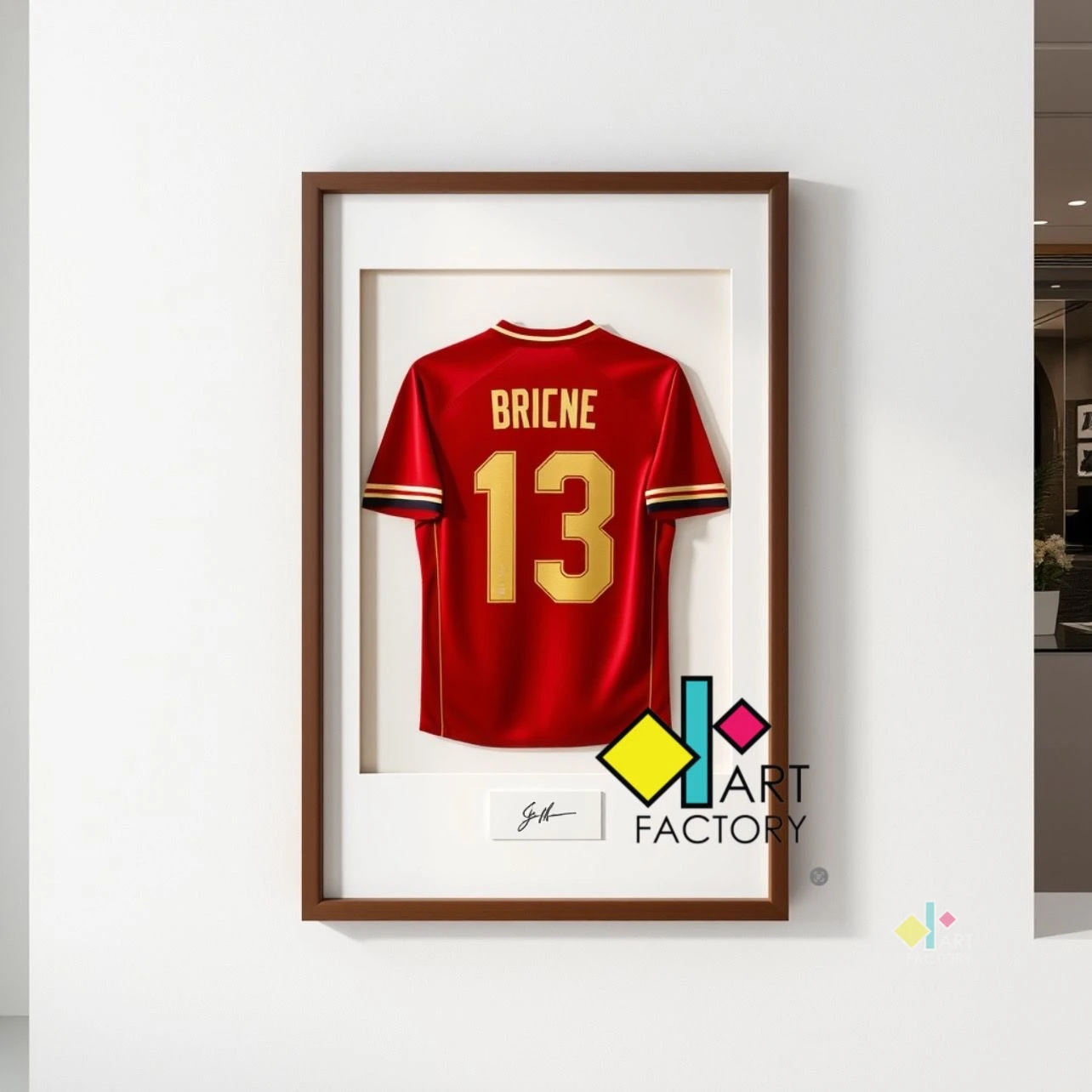 The Classic Wood Box Shadow Frame for T-shirt Display